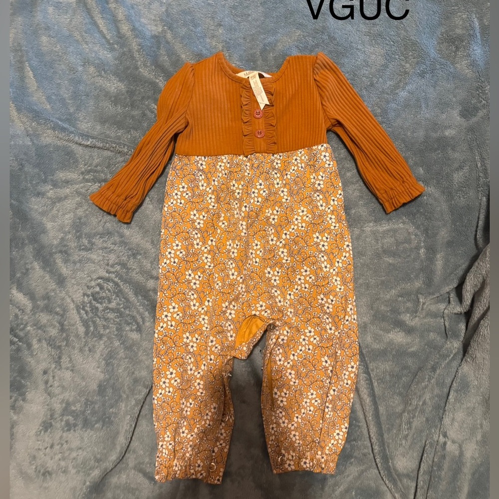 Matilda Jane Floral Long-Sleeve Baby Romper